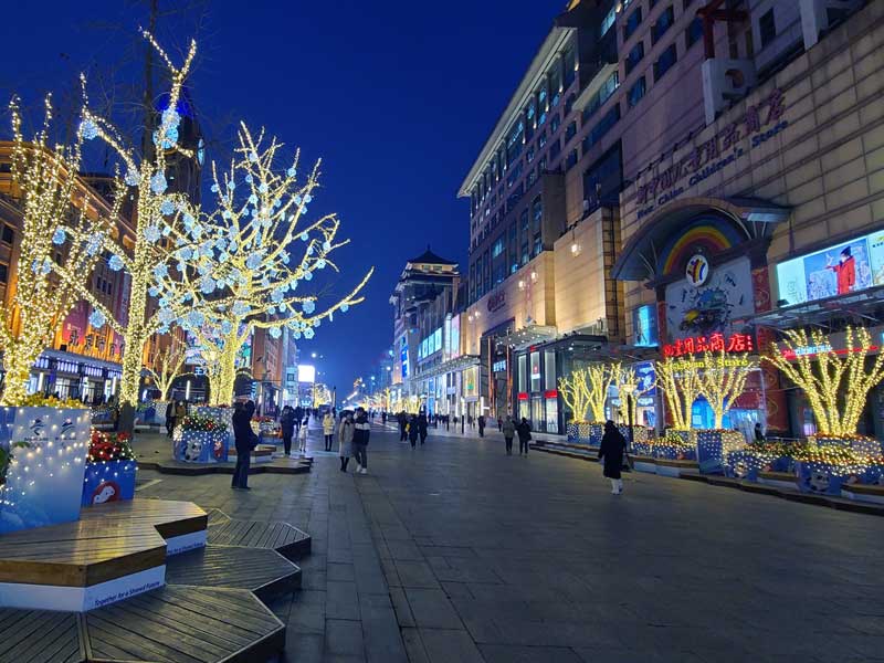 Beijing Wangfujing Dajie Street