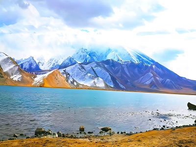 Karakul Lake Kalakule in Kashgar Xinjiang