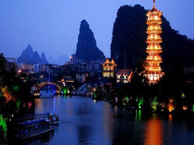 Two Rivers and Four Lakes in Guilin Guangxi