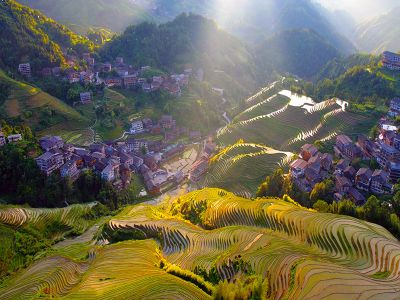 Longji Jinkeng Rice Terraces and Dazhai Yao Village in Longsheng Guilin
