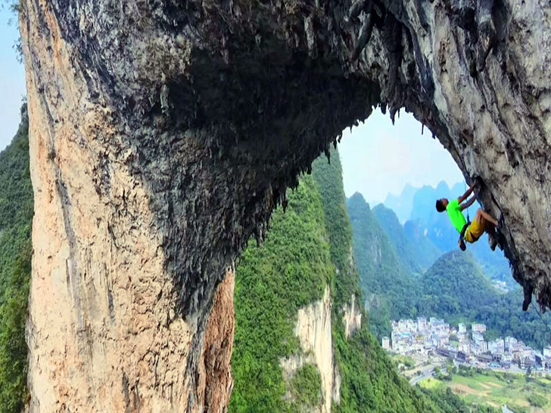 Yangshuo Moon Hill and Rock Climbing