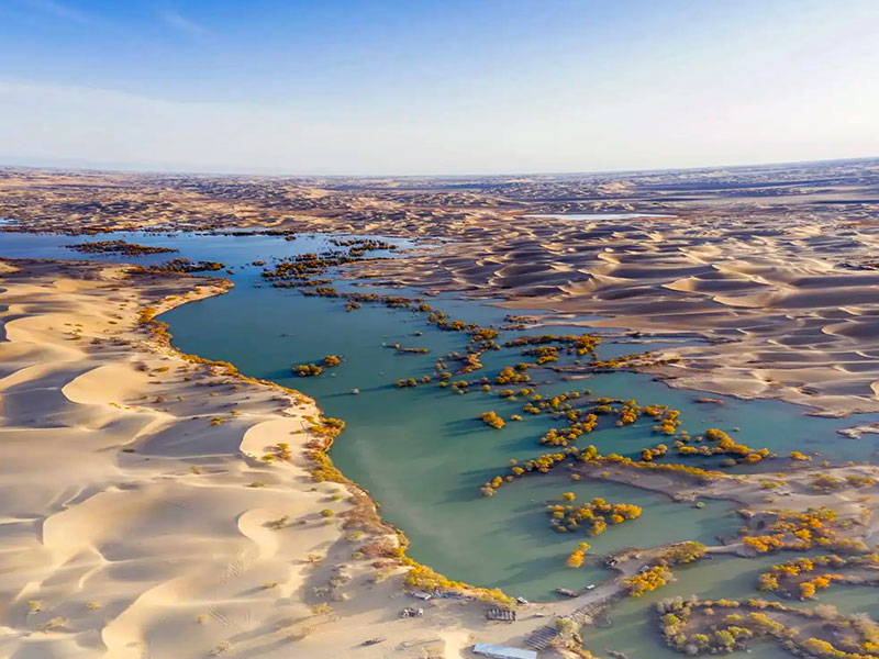 Taklamakan Desert in The Tarim Basin
