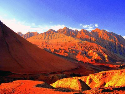 Turpan Flaming Mountain Huoyanshan Geopark