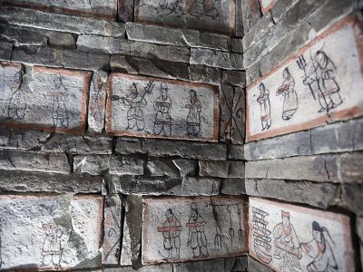 Jiayuguan Brick Mural Paintings of Wei and Jin Dynasty's Tombs