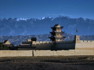 Jiayuguan Pass of Great Wall in Gansu