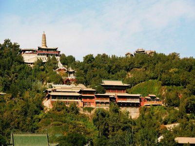 White Pagoda Hill Park in Lanzhou Gansu