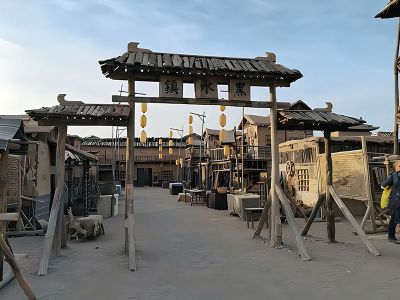 The Song Shazhou Town of Dunhuang Ancient City Movie Set in Gansu
