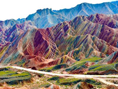 Pingshanhu Danxia Landform Geopark in Zhangye Gansu