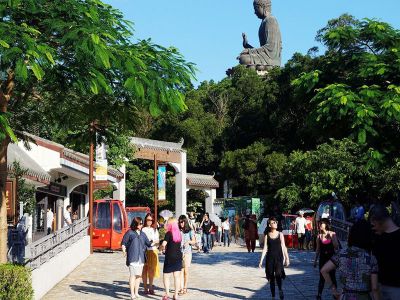 Ngong Ping Village Market in Hong Kong