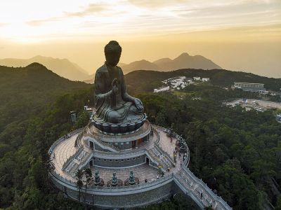 Big Tian Tan Buddha of Po Lin Monastery in Hong Kong