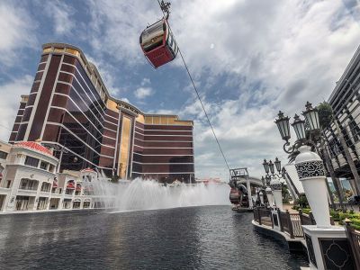 Skycab Cable Car of Wynn Palace in Macau